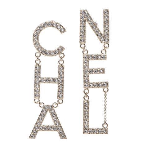 chanel earrings spelled out price